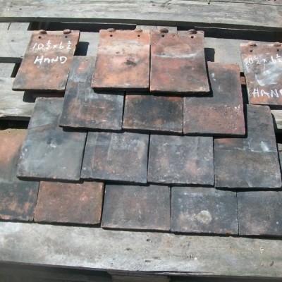 Hand made tiles Red ten half x six half inches Kent London Loughborough Tukers 36pinc vat 