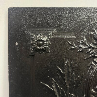 Antique Cast Iron Fire Back Plate