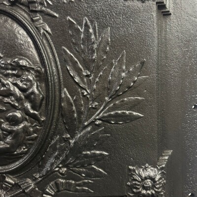 Antique Cast Iron Fire Back Plate