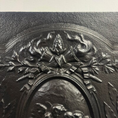 Antique Cast Iron Fire Back Plate
