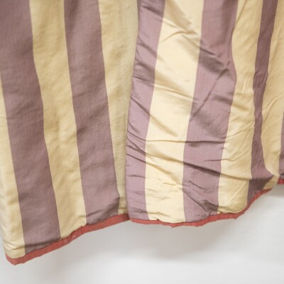 Reclaimed Long Brushed Silk Striped Curtains (295cm drop)