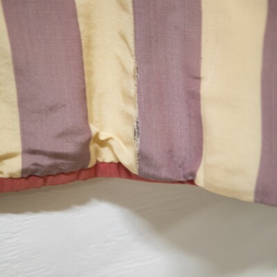 Reclaimed Long Brushed Silk Striped Curtains (295cm drop)