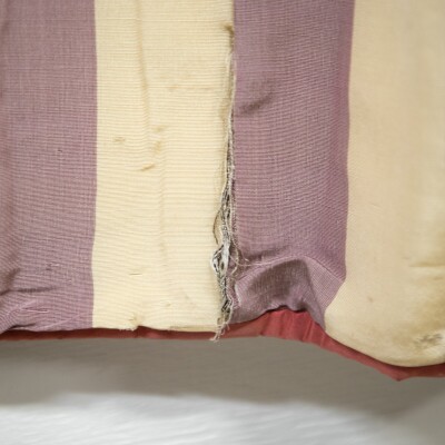 Reclaimed Long Brushed Silk Striped Curtains (295cm drop)