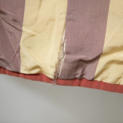 Reclaimed Long Brushed Silk Striped Curtains (295cm drop)