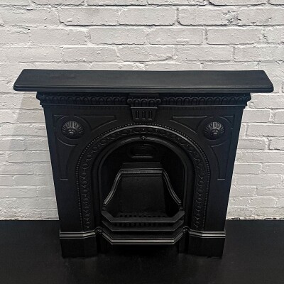 Antique Victorian Combination Cast Iron Fireplace