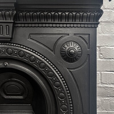Antique Victorian Combination Cast Iron Fireplace