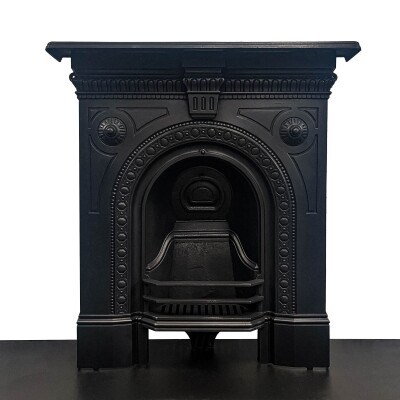 Antique Victorian Combination Cast Iron Fireplace