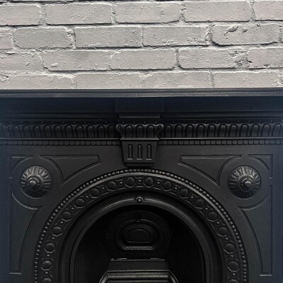 Antique Victorian Combination Cast Iron Fireplace