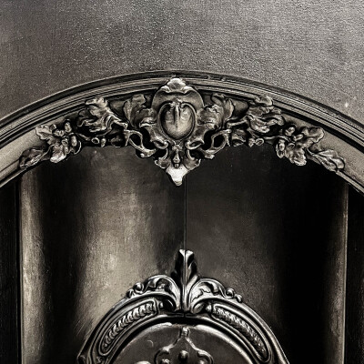 Reclaimed Victorian Style Cast Iron Insert