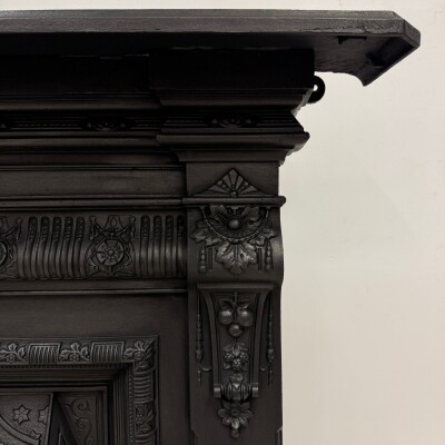 Antique Cast Iron Combination Fireplace