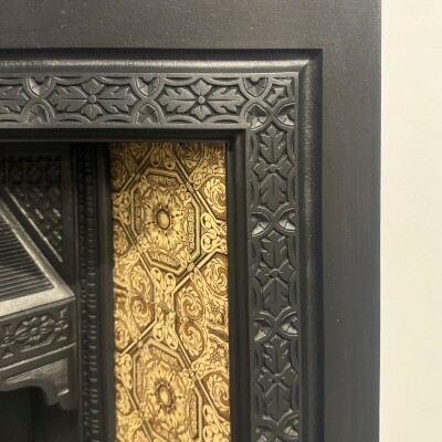 Antique Victorian Tiled Fireplace Insert