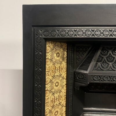 Antique Victorian Tiled Fireplace Insert