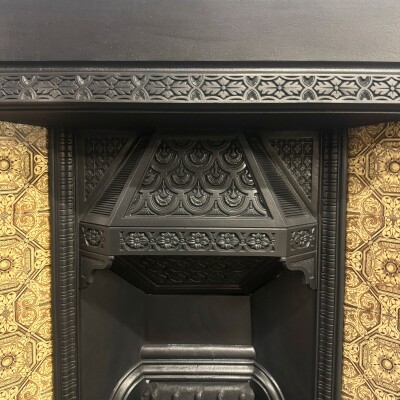 Antique Victorian Tiled Fireplace Insert