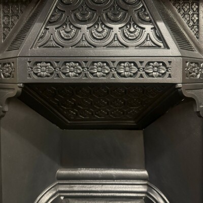 Antique Victorian Tiled Fireplace Insert