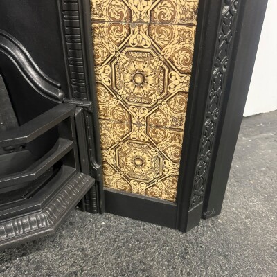 Antique Victorian Tiled Fireplace Insert
