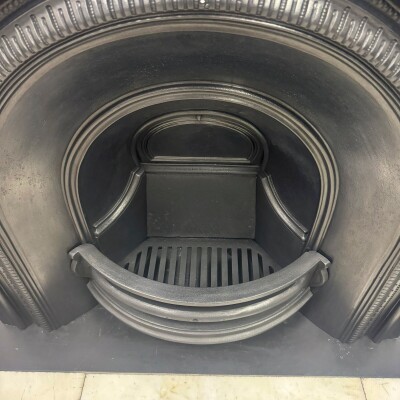 Antique Victorian Cast Iron Arched Fireplace Insert