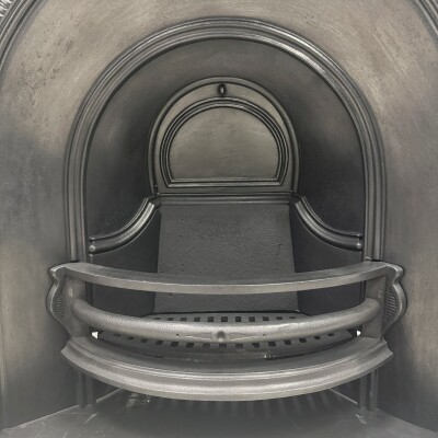 Antique Victorian Cast Iron Arched Fireplace Insert