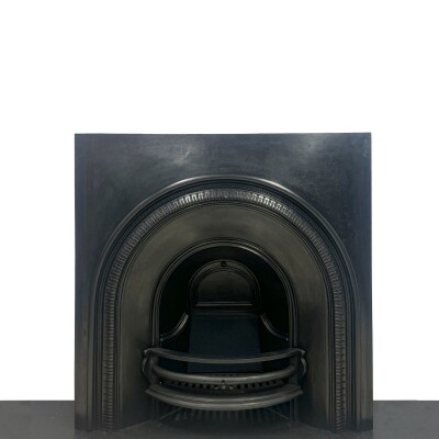 Antique Victorian Cast Iron Arched Fireplace Insert