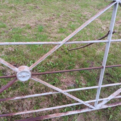Antique wrought iron residential entrance gate 