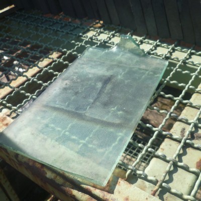 Glass roof tiles 