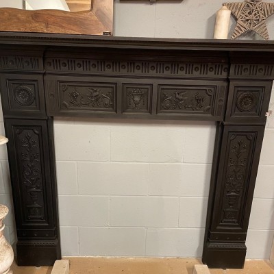 Large Cast Iron Fire Surround