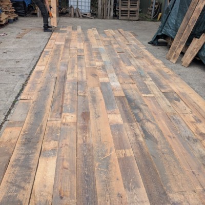 Reclaimed Flour Mill Pine floorboards