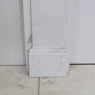Antique Victorian Marble Surround with Ornate Carved Corbels