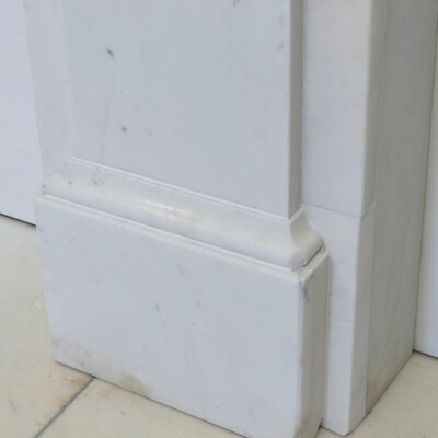 Antique Victorian Marble Surround with Ornate Carved Corbels