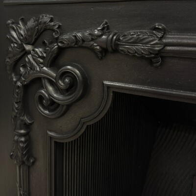 Antique Georgian Cast Iron Register Grate Fireplace