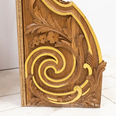 Pair of Monumental Carved Oak Corbels from Clothworkers Hall, London