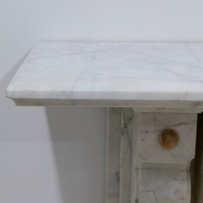 Antique Fireplace Surround With Sienna Marble Columns