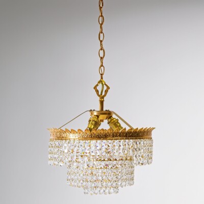 Pretty French Crystal Chandelier