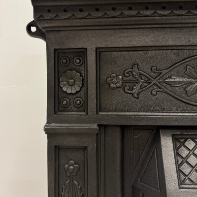 Antique Cast Iron Combination Fireplace