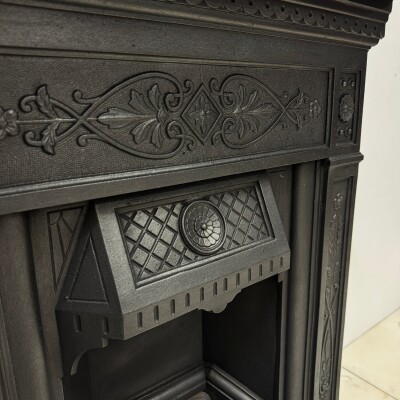 Antique Cast Iron Combination Fireplace
