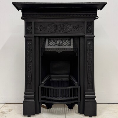 Antique Cast Iron Combination Fireplace