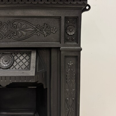 Antique Cast Iron Combination Fireplace