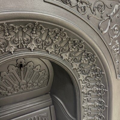 Antique Cast Iron Combination Fireplace