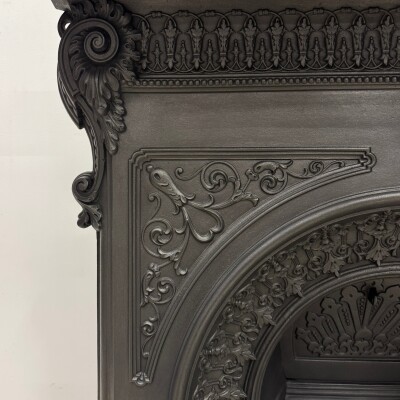 Antique Cast Iron Combination Fireplace