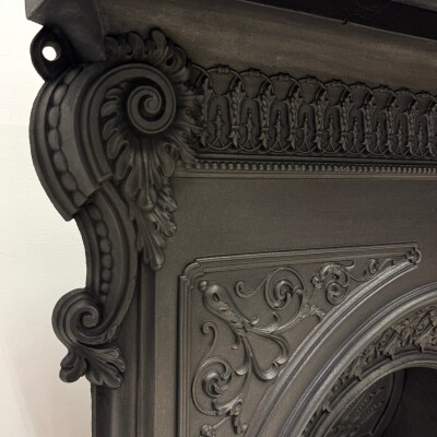 Antique Cast Iron Combination Fireplace