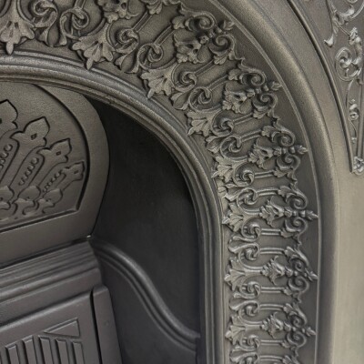 Antique Cast Iron Combination Fireplace