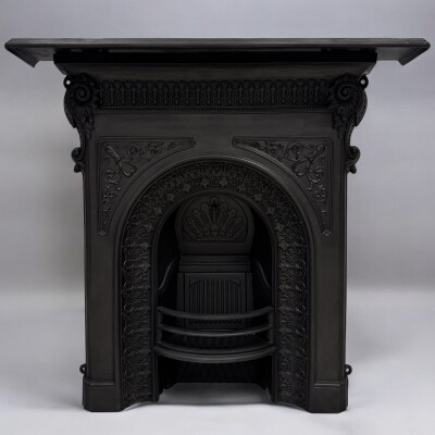 Antique Cast Iron Combination Fireplace
