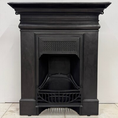 Antique Cast Iron Combination Fireplace