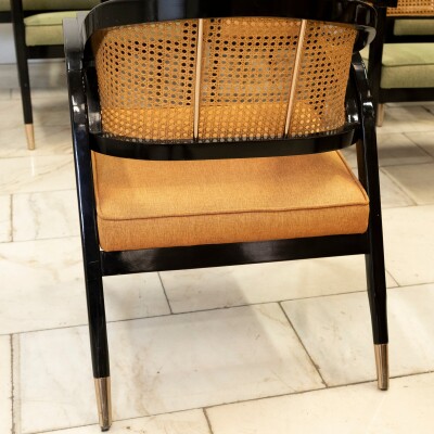 Reclaimed Set of 10 Mid Century Inspired Dining Chairs | Edward Wormley