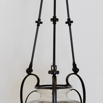 Large Reclaimed Black Pendant Lantern | Charles Edwards