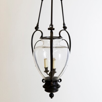 Large Reclaimed Black Pendant Lantern | Charles Edwards