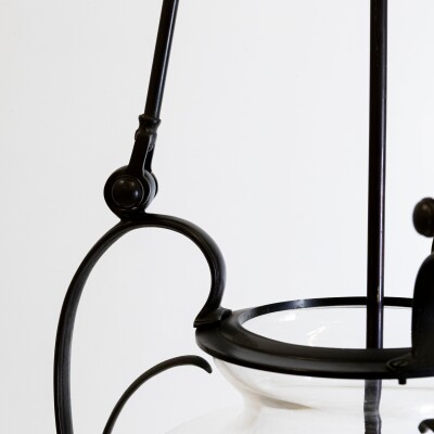 Large Reclaimed Black Pendant Lantern | Charles Edwards