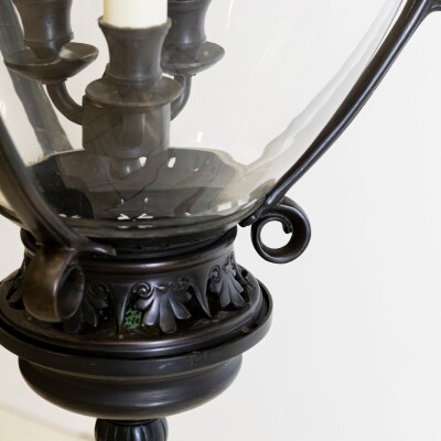 Large Reclaimed Black Pendant Lantern | Charles Edwards