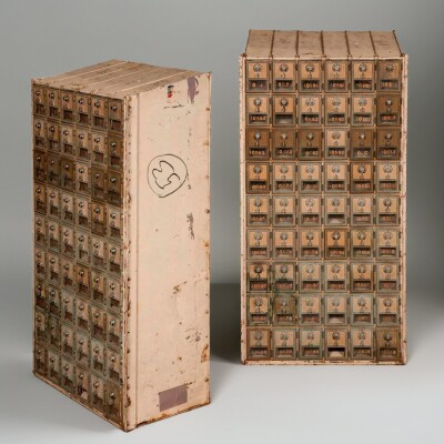 Large Vintage USA Post Office Mailboxes | Early Mid Century U.S Military
