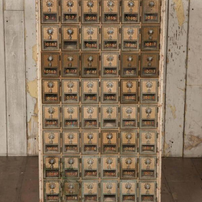 Large Vintage USA Post Office Mailboxes | Early Mid Century U.S Military