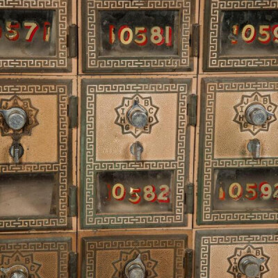 Large Vintage USA Post Office Mailboxes | Early Mid Century U.S Military